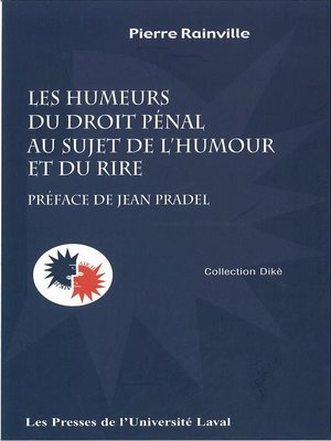 cover image of Humeurs du droit pénal au sujet de l'humour